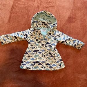 Minoti toddler fleece lined rain jacket